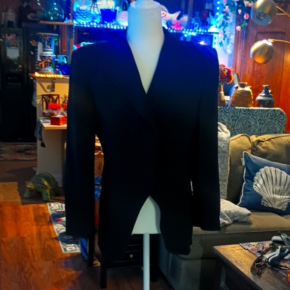 Armani Black Elegant Women's Jacket. Made In Italy